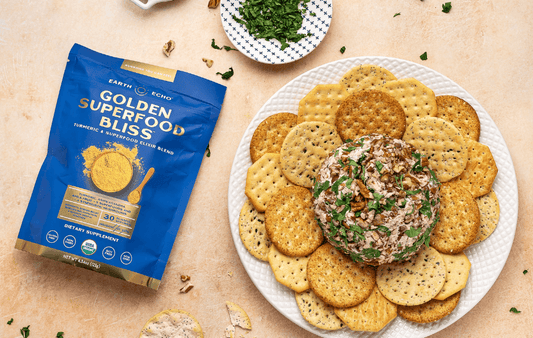 A Golden Spiced Goat Cheese Ball For Healthy Snacking