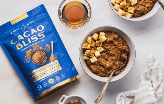 Healthy Slow Cooker Cacao Apple Oatmeal Recipe