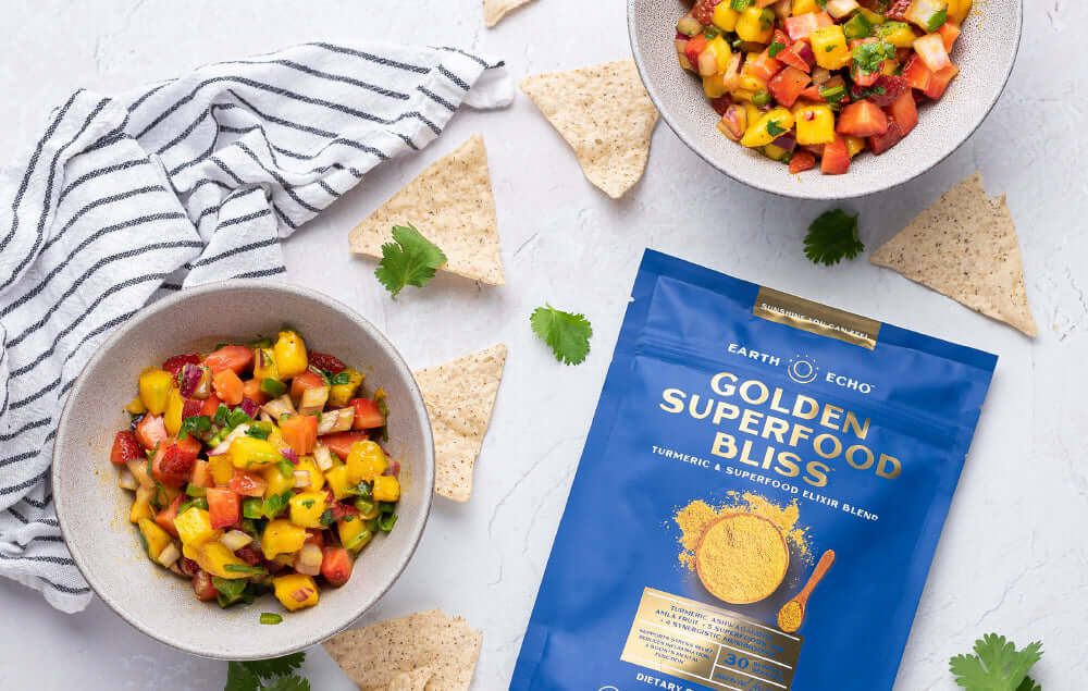 A Healthy, Delicious Golden Spiced Fruit Salsa Recipe Perfect For Summer