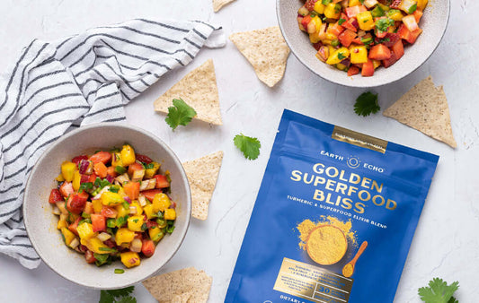 A Healthy, Delicious Golden Spiced Fruit Salsa Recipe Perfect For Summer